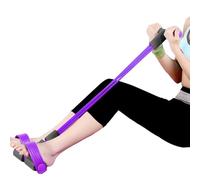 Fitness Rope Foot Pull | Lightweight Whole Body Elastic Trainer | Tension Rope and Foot Pull Bands - for Home Office and Outdoor Abdominal Arms Legs Workout Fit