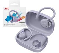 Fitness Series True Wireless Sports Headphones with Adjustable Headphones, Active Noise Cancelling, Ambient Mode, IP57, 40 Hour Battery Life, App EQ, Low Latency, Microphone - JVC HAE-C75T-V Purple