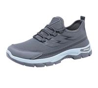Fitness Shoes Men's Gym, Trainers Men's Black Breathable Mesh Sports Shoes Leisure Trainers Soft Lightweight Running Shoes Abrasion Resistant Hiking Shoes Orthopaedic Walking Shoes Flat Trainers 1