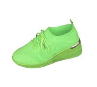 Fitness Shoes Women's Comfortable Women's Road Running Shoes Soft Sporty Non-Slip Walking Shoes Jogging Shoes Lightweight Strap and Buckle Outdoor Sports Shoes, Light green, 9 UK