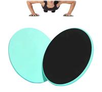 Fitness sliders core training discs 2 pieces - abs trainer full body workout - black - home use and travel