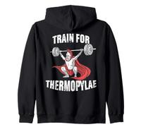 Fitness Sparta Bodybuilding Spartan Warrior Zip Hoodie