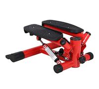 Fitness stair stepper, stiff neck mini stair stepper for exercise machine with resistance band and LCD display for indo