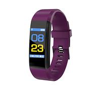 Fitness Tracker Bracelet with Heart Rate Blood Pressure Smart Band Activity Tracker Sleep Monitor Smart Watch Waterproof Health Tracker Smartband Bluetooth Wristband for Women Men (PURPLE)