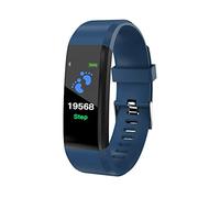 Fitness Tracker Bracelet with Heart Rate Blood Pressure Smart Band Activity Tracker Sleep Monitor Smart Watch Waterproof Health Tracker Smartband Bluetooth Wristband for Women Men (BLUE)
