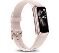 Fitness Tracker for Men Women 24/7 Heart Rate, Step Counter,IP68 Waterproof Activity Tracker with 25 Sport Modes with 1.1" AMOLED Touch Color Screen with Android and iOS Phones (Peach powder)
