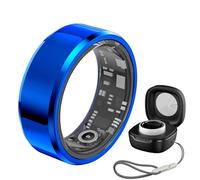 Fitness Tracker Ring with Charging Case, Waterproof, Monitors Heart Rate, Blood Oxygen, and Sleep for Health Tracking