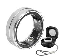 Fitness Tracker Ring with Charging Case, Waterproof, Monitors Heart Rate, Blood Oxygen, and Sleep for Health Tracking