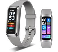 Fitness Tracker Smartwatch 1.43" AMOLED Display, Blood Pressure & Body Temperature Monitor - Waterproof Fitness Tracker with Heart Rate, SpO2, Sleep Tracking & Bluetooth Call for Android/iOS