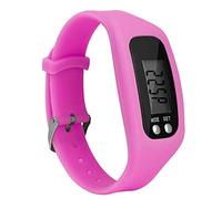 Fitness Tracker Watch Activity Tracker Accurate Step Counter for Walking with Digital Display Waterproof Calorie Counter Silicone Pedometer Pink