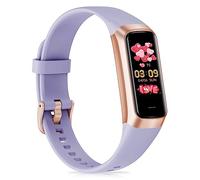 Fitness Tracker with 24/7 Heart Rate, Blood Pressure, Sleep & Calorie Tracking, 1.1" AMOLED Color Screen, Waterproof Step Counter for Android & iPhones Women Men