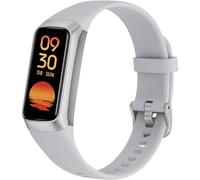 Fitness Tracker with Heart Rate Monitor, 1.1" AMOLED Screen Smart Watch, Activity Tracker, Pedometer, Sports Bracelet with Calorie Counter, Sleep Monitor, 5ATM Waterproof for Women Men (Gray)
