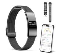 Fitness Tracker with Sleep Monitor, 24/7 Activity Tracker with Step/Heart Rate/Pressure/, IPX8 Waterproof Fitness Watch, Smart Watch for Women Men with 2 Bands, iOS & Android Compatible (Black)