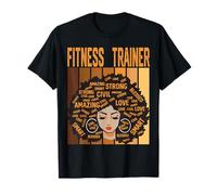 Fitness Trainer Powerful Black History Month Black Pride T-Shirt