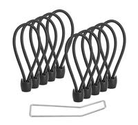 Fitness Trampoline Elastic Rope 8mm Thick Replacement Bungee Cords for Trampoline Heavy Duty Bungee Rope with Pull Tool Trampoline Parts (10)