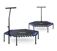 Fitness trampoline with handle 127 cm Neo-Sport - hexagonal blue