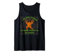 Fitness Turkey Green Gains Edition Funny Gym Design Tank Top