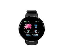Fitness Watch D18 Bracelet BT4.0 Smart Sleep Smart Watch Nwi102 (Black, One Size)
