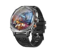 Fitness Watch for Women Men,Smartwatch with 1.75-Inch AMOLED Screen, Bluetooth Calling, 800Mah Battery, Flashlight, and Waterproof Features.For Iphone/Android Black
