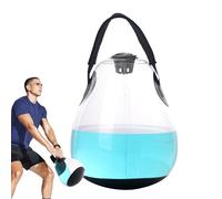 Fitness Water Bag - Weighted Inflatable Kettlebell with Flexible Weight Adjustment for Core Training, Balance Exercises, and Full Body Workouts, Home, Travel, Work Area, Portable Exercise.
