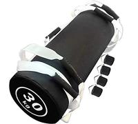 Fitness Weights Sandbags Adjustable Weight Power Bags 5kg - 25kg for Weight Lifting, Running, Exercises, Powerlifting, Functional Intensity Workout,White 30kg (Empty Leather)
