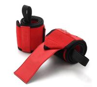 Fitness Wrist Wraps for Weightlifting and Powerlifting | 60cm x 8cm Support Band with Adjustable Strap, Breathable Polyester Material, Wide Thumb Loop | for Men and Women(red)