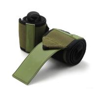 Fitness Wrist Wraps for Weightlifting and Powerlifting | 60cm x 8cm Support Band with Adjustable Strap, Breathable Polyester Material, Wide Thumb Loop | for Men and Women(green)