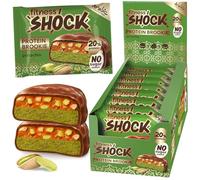 FitnesSHOCK Protein Cookie Biscuit 10g Protein| Low Carb 6g und calorie170Kcal | no added sugar | rich in fibre| pistachio flavour - 8pcs. 50g