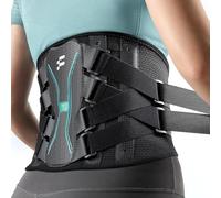 Fitomo Back Brace for Lower Back Pain - Lumbar Support with Carbon Fiber Stays & Removable 3D Pad- Sciatica, Herniated Disc, Scoliosis Relief - Adjustable Posture Corrector for Men and Women at Work