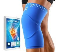 Fitomo Knee Ice Pack Wrap, Flexible Reusable Gel Pack for Knee Pain Relief | Extra Thick Knee Coverage, Flexible Gel Pack, Hot Cold Therapy, Swelling Relief, Sports Injury Recovery, Post Surgery Use, M