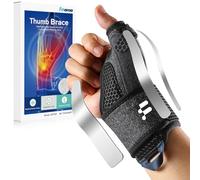 Fitomo Wrist and Thumb Support, 2 en 1 Finger Splint for De Quervains Tenosynovitis, Arthritis, Trigger Finger, Pain Relief, Tendonitis, Carpal Tunnel Pain Relief and Thumb Sprain