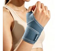Fitomo Wrist Support Brace for Carpal Tunnel, Soft Thumb Design, Breathable Wrist Strap with Adjustable Compression for Typing, Tennis, Golf, Gym, Sleep & Daily Wear (Not for Thumb Pain)