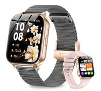 Fitoncloud Smart Watches (1000mAh Large Battery), 1.83" Smart Watch for Women Men with Calls/Notifications, Sleep/Heart Rate/SpO2/Blood Pressure Monitor, 100+ Sports, IP68 Fitness Tracker, Black gold