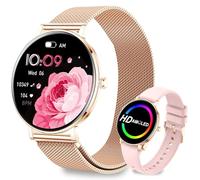 Fitoncloud Smart Watches for Women,8mm Ultra-Thin 1.32" AMOLED Display Fitness Tracker with 7-Day Battery,Heart Rate & Sleep Monitor,IP68 Waterproof,BLE5.3 Call Smartwatch for Android iOS,Rose Gold