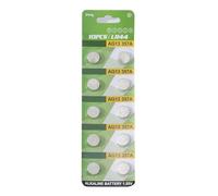 Fitooles 10pcs AG1 AG3 AG4 AG10 AG13 Alkaline Button Cell Batteries 1.55V LR1130 LR41 LR44 Button Batteries for Watches