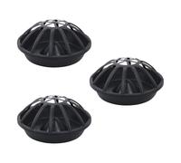 Fitooles 3PCS Farm Use Chicken Feeder with 12 Feeding Port Plastic Stable Feeder Waterer Bowl Spillprevent for Various Poultry Plastic Poultry Feeding Bowl