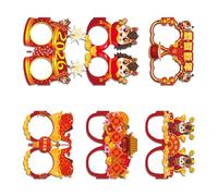 Fitooles 6/12Pcs New Year Countdowns Glasses Sparkling Smooth Front Party Accessories For Family Photos Gatherings Novel Design Festival Parties Glasses