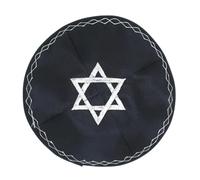 Fitooles Elegant Kippah Caps for Adult Jews Hat Embroidery Star Kippa Caps Comfortable Yarmulke Hat Judaica Kippa Hat