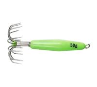 Fitooles High Performances Squid Fishing Hook 12 Point Glowing Coating Reinforced Metal Connection Rings Saltwater Squid Fishing Gear