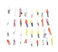 Fitooles Pack Of 25 Miniature People Random Poses Figurines For Model City Scene With Vibrantly Color And Realistic Detail Urbans Miniatures Educational Dioramas