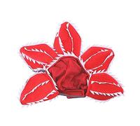 Fitooles Pet Hat Scary Flower Shape Headwear Soft Demogorgon Theme With Adjustable Sticker Pet Devil Flower Hat