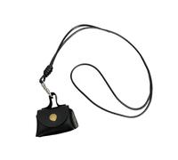 Fitooles Vintage Sturdy Leather Necklace Pouches for Earphone and Coin Storage Small Long Designs for Fashionable Women