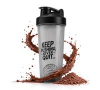 FitOrbit Protein Shaker Bottle, 600ml with Wire Mixing Ball, Leak-Proof, BPA-Free, Dishwasher Safe, Gym Shaker for Protein Shakes, Pre-Workout & Supplements Drinks