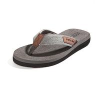 FITORY Mens Flip Flops Beach Thongs Outdoor Comfort Pool Slippers Adult Shoes Gray Size 5 UK