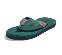 FITORY Mens Flip Flops Beach Thongs Outdoor Comfort Pool Slippers Adult Shoes Green Size 5 UK