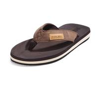 FITORY Men's Flip Flops Thongs Comfy Sandals Beach/Pool Lightweight Summer Shoes Brown 13 UK