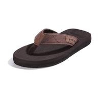 FITORY Men's Flip Flops Thongs Lightweight Sandals Comfy Summer Shoes for Beach/Pool Size 6-12 (Brown 12 UK)
