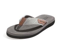 FITORY Men's Flip Flops Thongs Lightweight Sandals Comfy Summer Shoes for Beach/Pool Size 6-12 (Grey 9 UK)