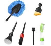 Fitosy Car Interior Duster Detail Brush Cleaning Kit, Soft Dash Vent Dusting Car Detailing Brushes Set Accessories Essentials Supplies Tools for Auto,Truck,SUV,RV