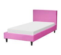 Bed Velvet FITOU 90 x 200 cm (EU Single) Fuchsia Pink